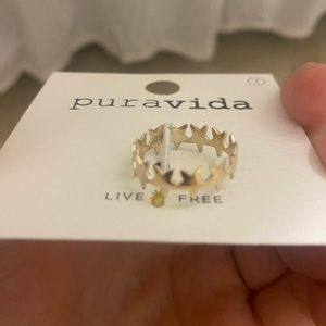 Brand new pura vida star ring gold